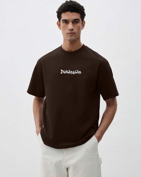División Street Legends Oversized T-Shirt – Premium Brown Graphic Tee